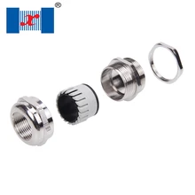 1 шт. M28* 1,5 PG21 G3/4 Никель латунь Водонепроницаемый металлические уплотнения Кабеля Разъемы для 13-18 мм