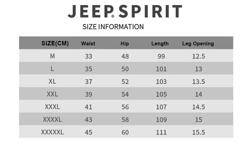2019 Spring Autumn JEEP Brand Sweatpants Mens Casual Knitted Elastic Waist Cotton Pants Fashion Multi Pockets Trousers Asia Size (10)