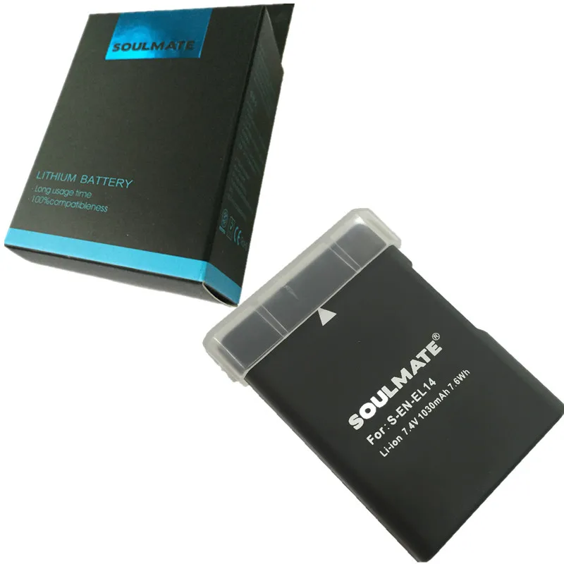 SOULMATE EN EL14 lithium batteries pack ENEL14 Digital Camera Battery