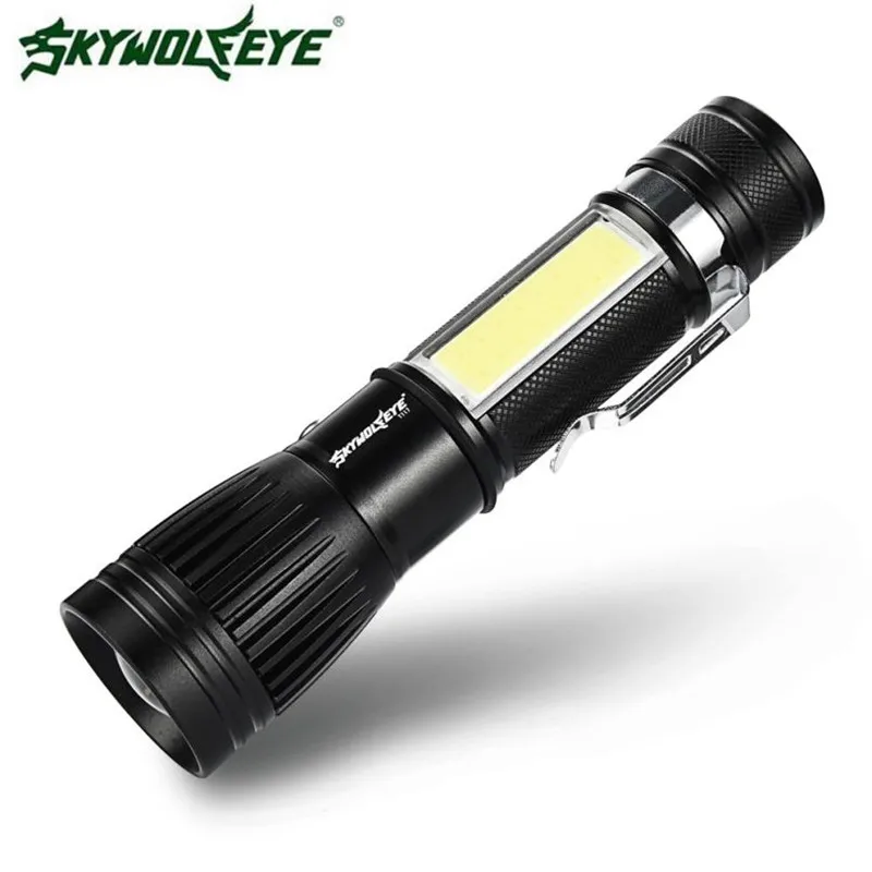 Flashlight on Bicycle Cycling Front Headlight Outdoor Zoomable