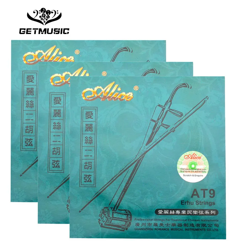 10 наборов Alice AT9 струны для эрху из нержавеющей стали, никель-серебро, намотанные струны 1st-2nd струны
