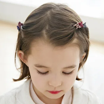 

New Children's Headdress Children Hair Flowers Colorful Baby Kids Girls Hair Clip Wedding Party Tiara Acessorio De Cabelo T