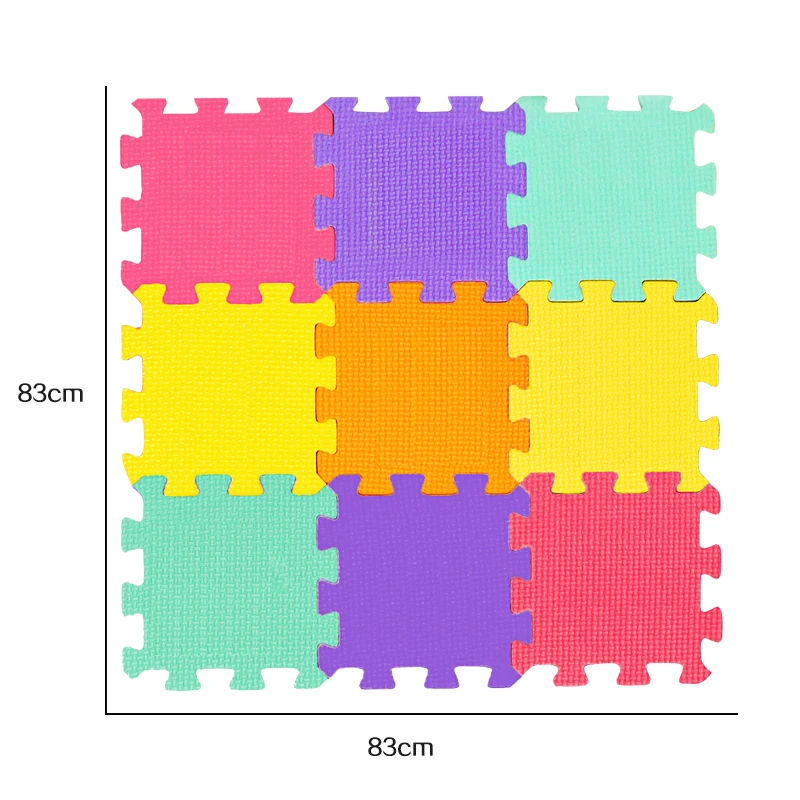 9 шт. детский коврик-пазл из пены EVA, Цветные коврики для ползания животных, блокировка пола, защитные плитки, мягкие детские коврики