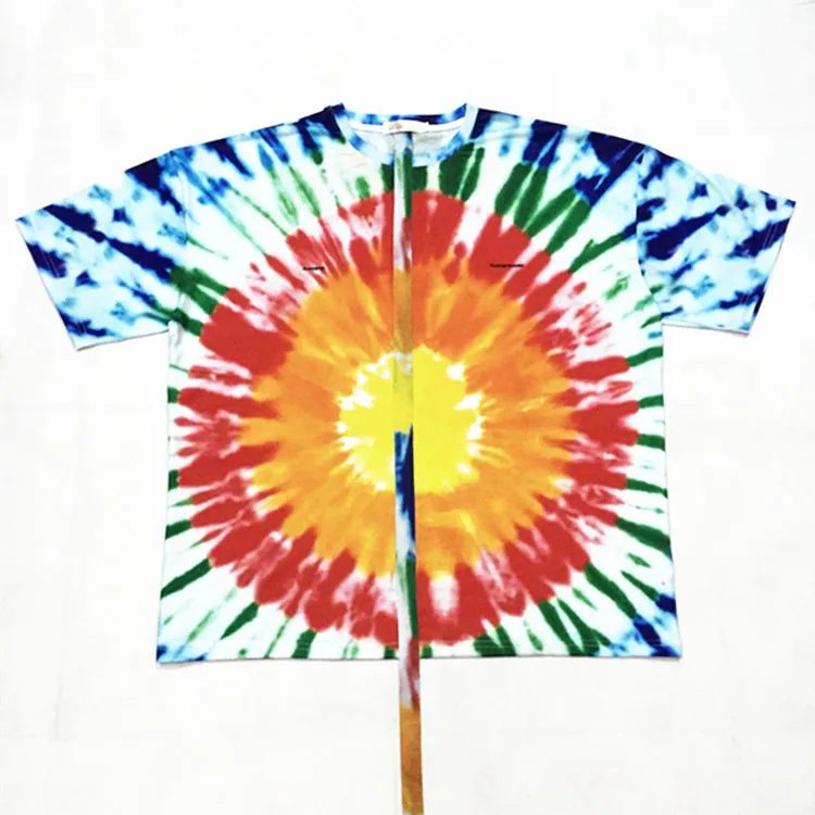 

Plus Size Oversized Loose Paisley Tie Dye Print Ribbon Tee Top Streetwear Hip Hop Harajuku Punk T Shirt Hippie Graphic T-Shirt