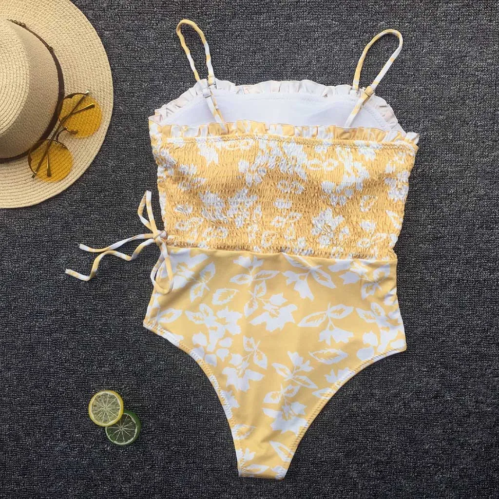 Лето сексуальный бикини женский купальник, пляжная одежда пуш-ап 1 Купальник бикини купальный костюм Biquini Maillot De Bain - Цвет: Yellow