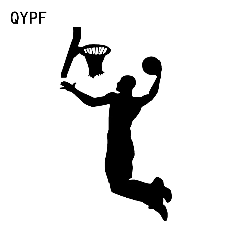 

QYPF 9.5*16.3CM Interesting Basketball Decor Car Stickers Graphic High Quality Accessories Vinyl C16-0442