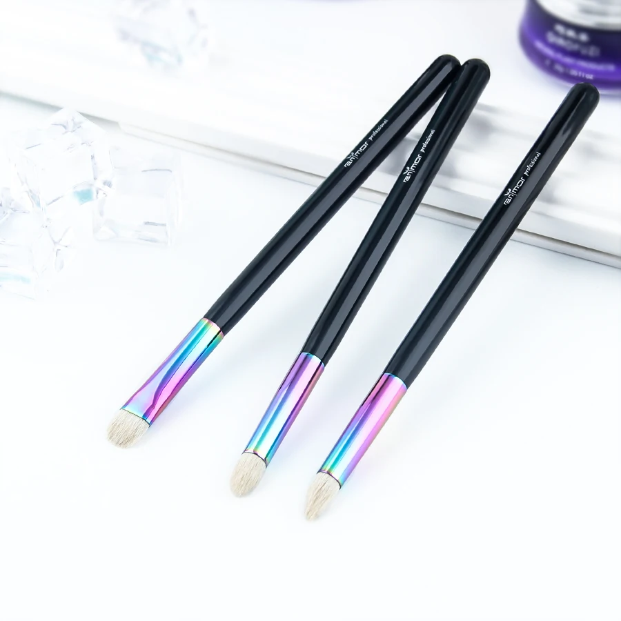 

2019 Anmor 3PCS Basic Eye Make Up Brush Set Professional Eyeshadow Blending Makeup Brushes High Quality Goat Hair Maquillaje