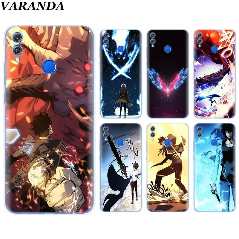 

Solo Leveling Sung Jin Soft TPU Cover Case Coque for Huawei Honor View 20 Y6 Y7 Y9 8X 8C 8S 8A 9 10 Lite 20i 2019 Silicone Case