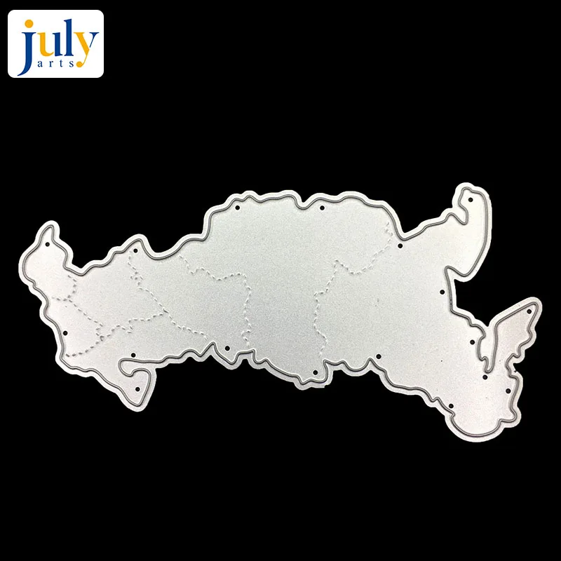 

Julyarts Map of Russia Metal Cutting Dies New 2019 Scrapbooking Embossing Dies Cut Stencils DIY Decorative Snijmal En Embossing