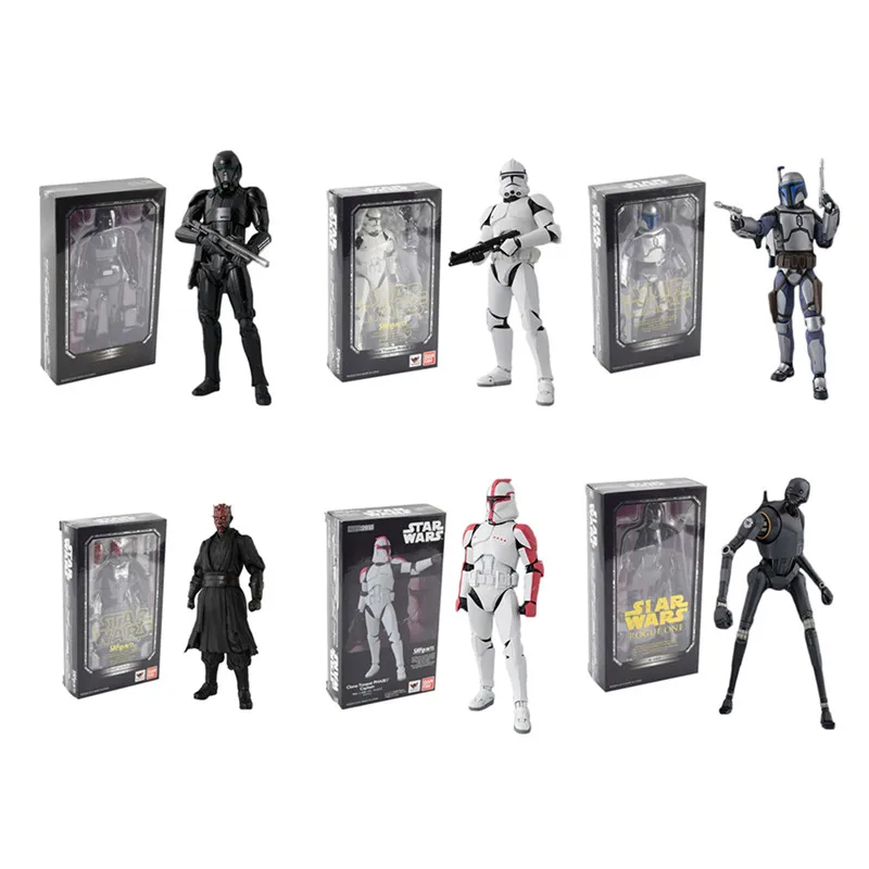 15-18 Звездные войны фигурка SHF Люк Скайуокер K-2SO клон Штурмовик фаза капитан ПВХ