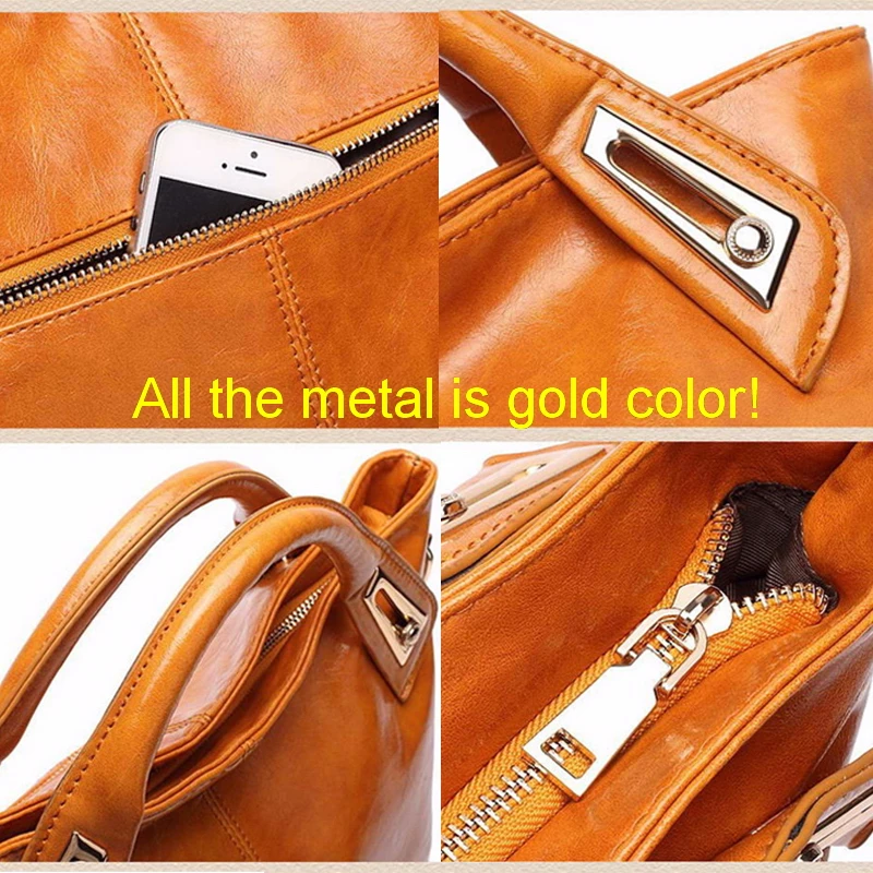 Women Oil Wax Leather Designer Handbags High Quality Shoulder Bags Ladies Handbags Fashion brand PU leather women bags WLHB1398 Women Oil Wax Leather Designer Handbags High Quality Shoulder Bags Ladies Handbags Fashion brand PU leather women bags WLHB1398