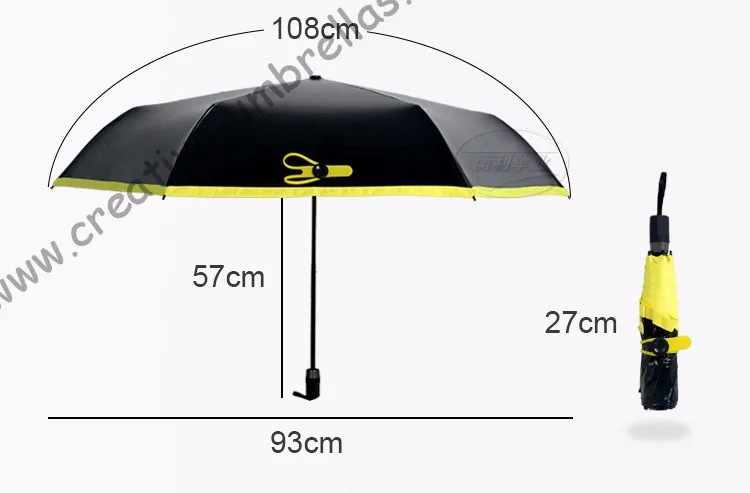 Авиационный вал из углеродного стекловолокна рама три сложения Ручной Супер светильник Карманный Зонт 5 раз цветное покрытие анти-УФ зонтик