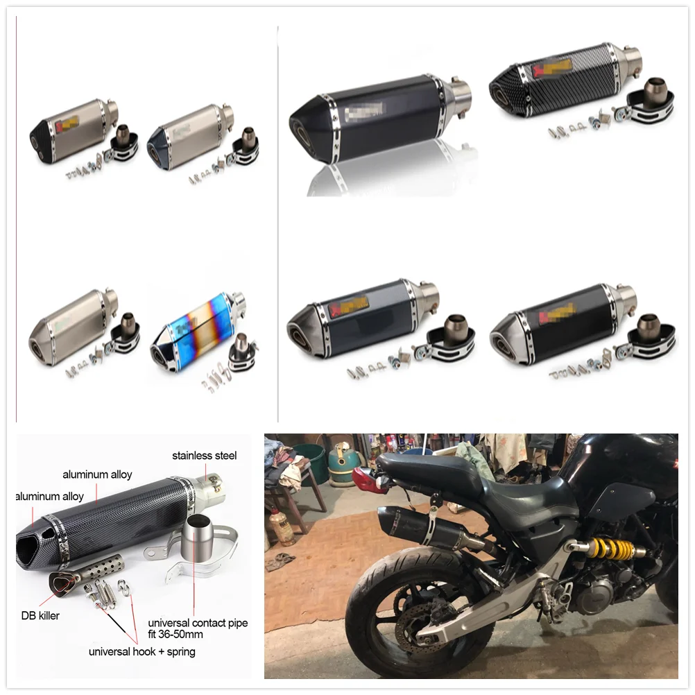 

Motorcycle Exhaust pipe Muffler DB killer for Volvo ReCharge Heico Caresto Toyota Infiniti V60 S60 XC60 S90 XC90 XC XC70 V70