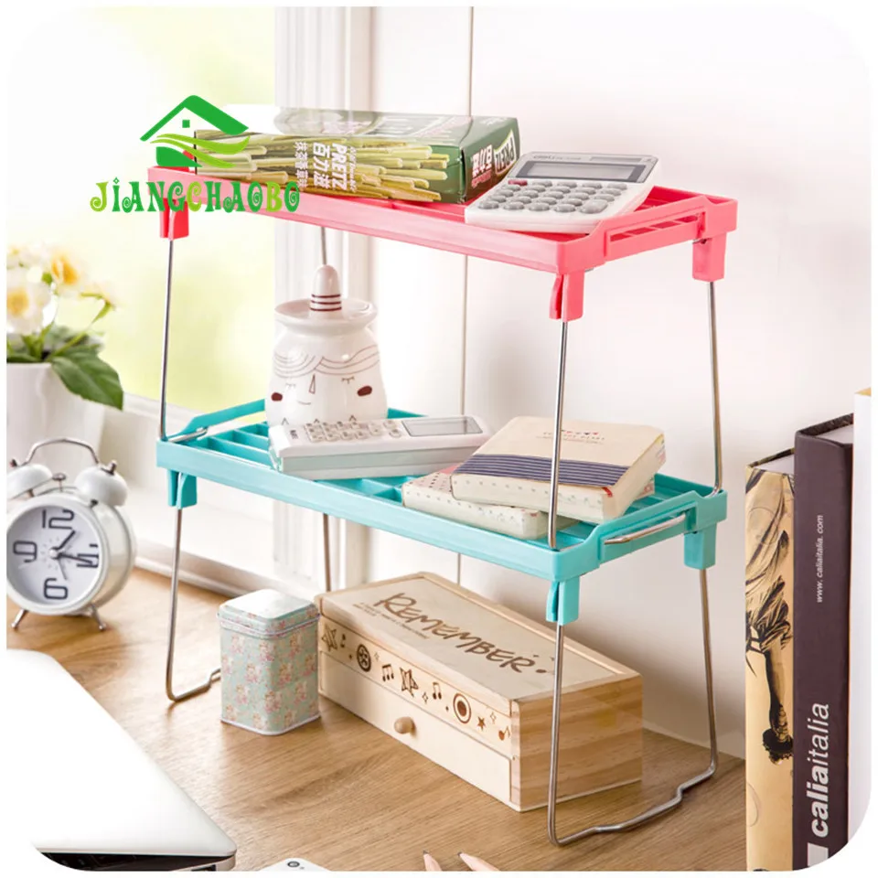 متعددة الاستخدام تراكب المفاجئة نوع متعدد الطبقات الرف تعزيز سميكة طوي تخزين الرف رف المطبخ النثرية