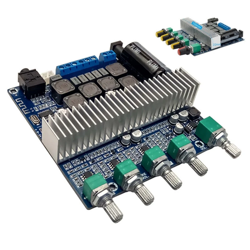 

Bluetooth 4.2 TPA3116D2 Digital 2.1 Channel Subwoofer Audio Amplifier Board 100W+50W+50W 12-24V