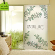 Изготовление размеров под заказ декоративные витражи окна Плёнки матовый конфиденциальности Стекло Наклейки без клея статический цепляются раздвижные двери Ванная комната