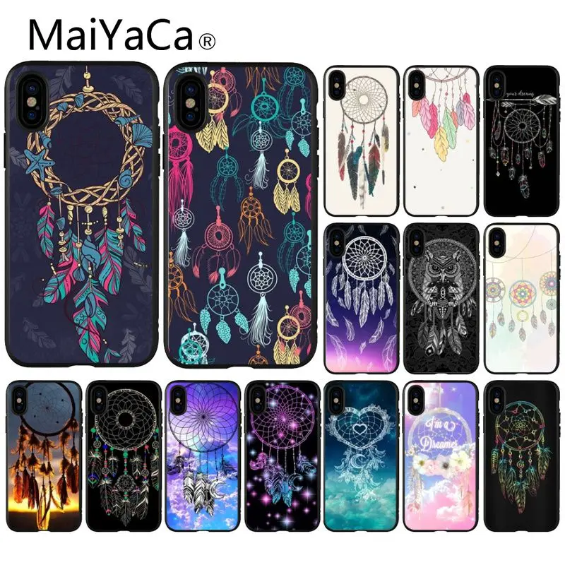 

MaiYaCa Dream catcher Pattern Soft Phone Accessories Cell Phone Case for iPhone 8 7 6 6S Plus 5 5S SE XR X XS MAX Coque Shell