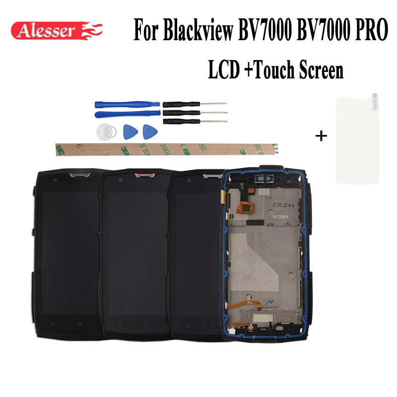 

Alesser Android 7.0 For Blackview BV7000 BV7000 PRO LCD Display + Touch Screen + Frame Screen Digitizer Assembly+Tools +Film