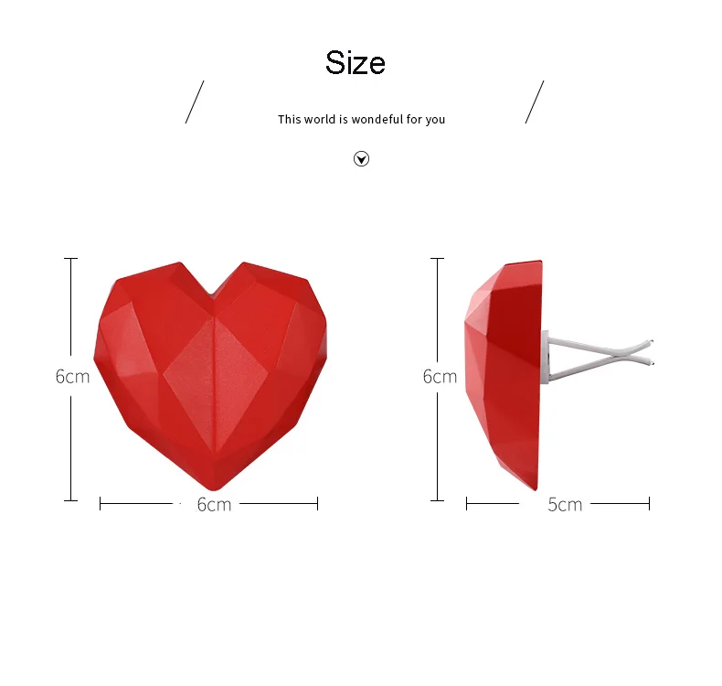 Автомобильный освежитель воздуха в форме сердца с блестящими бриллиантами, автомобильный освежитель воздуха, автомобильный освежитель воздуха