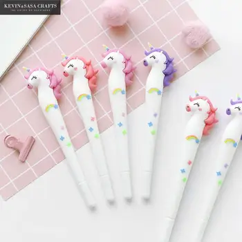 

New Unicorn Gel Pen Quality Pen Stationery Kawaii School Supplies Gel Ink Pen School Stationery Office Suppliers Pen Kids Gifts