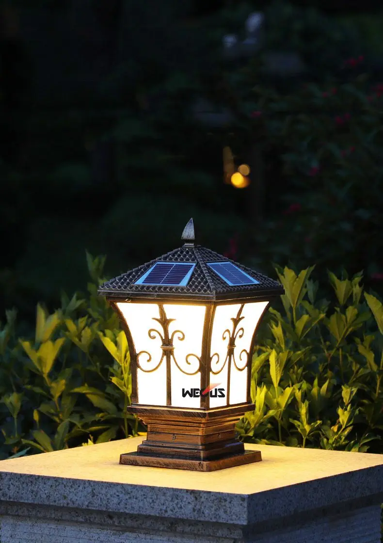 Solares da Parede Exteriores do Cargo. Luzes à Prova Luzes Exteriores Casa Villa Jardim Dwaterproof Água 25*25*47 cm 7 do cargo. Casa villa jardim luzes à