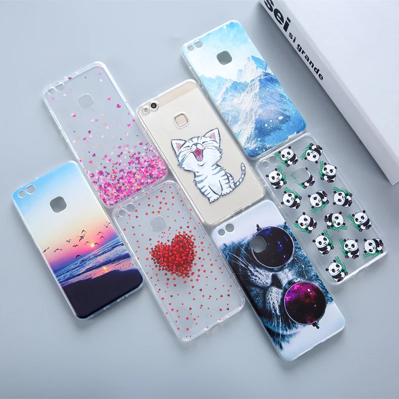 DS-LOVEHUI Phone Case For Huawei P8 P9 P10 Lite 2017 Mate 10 Cute Cat Honor 7 8 6X 7X Cover Coque Fundas |
