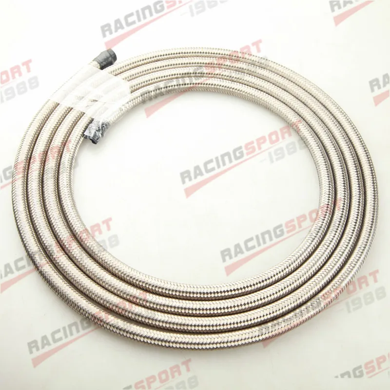 

Stainless Steel Braided AN12 AN-12 12AN Fuel Line Gas Oil Hose10M (32.8FT)