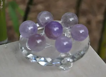 

SCY fa88004309126<<<+7pcs NATURAL amethyst QUARTZ CRYSTAL SPHERE BALL Healing+ stand