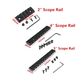 2 "4" 5 "планки Picatinny и Weaver напрвляющая для прицела 20 мм Rail область адаптера крепления для Airsoft Охота Аксессуары