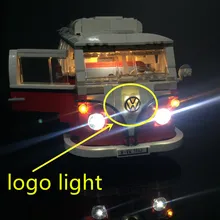 Модернизированный Светодиодный светильник для создателя Volkswagen T1 Camper Van светильник, совместимый с 10220 и 21001(не включает модель