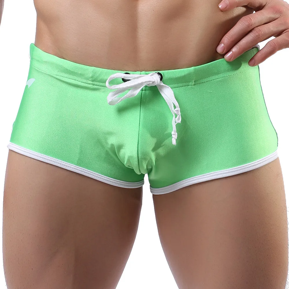 AUSTINBEM, хит, мужские шорты, сексуальные, мужские, спортивные, для пробежки, для плавания, нижнее белье, антибактериальные штаны, боксеры, трусы,# y10 - Цвет: Зеленый