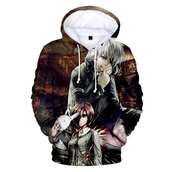 

2018 New Classic Anime Tokyo Ghoul 3D Print Autumn Fashion Hoodie Tokyo Ghoul Classic Men's Hooded Sweatshirt Q0404-Q0406