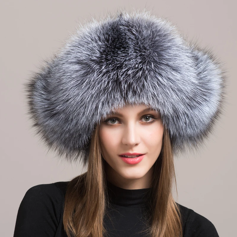 

2018 Direct Selling New Arrival Solid Adult Unisex Winter Fur Hat Natural Fox Autumn And Female Bomber