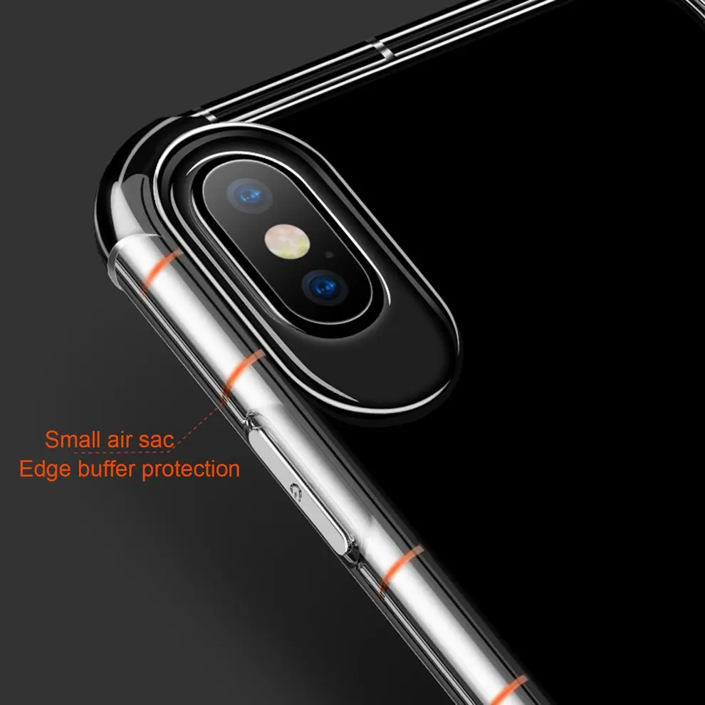 

8pcs Jam Series Solid Color TPU Protective Back Case Suitable For iPhone X