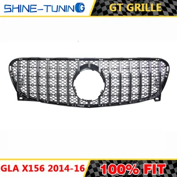 

Without emblem front grille Suitable for NEW GLA X156 Class GT R GTR GLA200 GLA250 GLA260 racing grille 2014-16