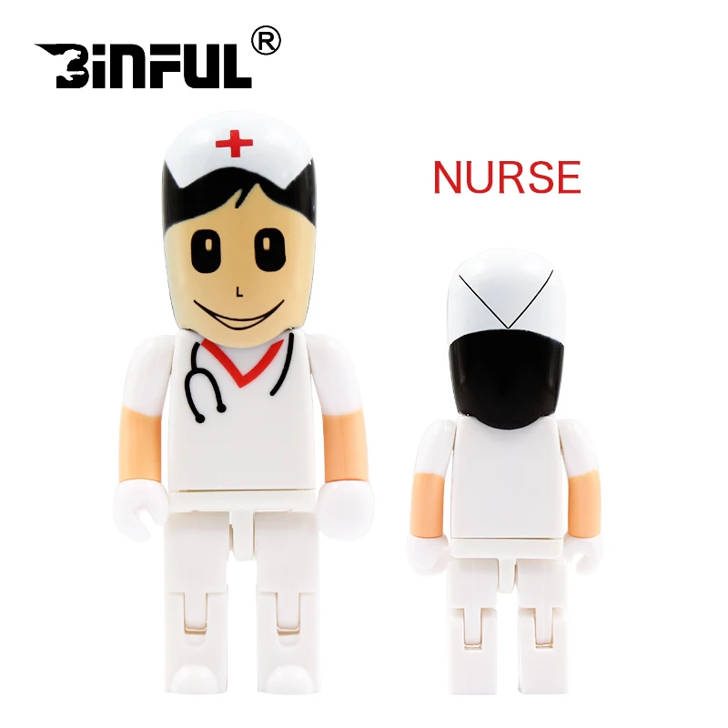 Best gift pendrive cartoon U Disk Doctor USB flash drive 16gb Nurse memory stick 4gb 8gb cute 32gb 64gb pen drive new arrival 