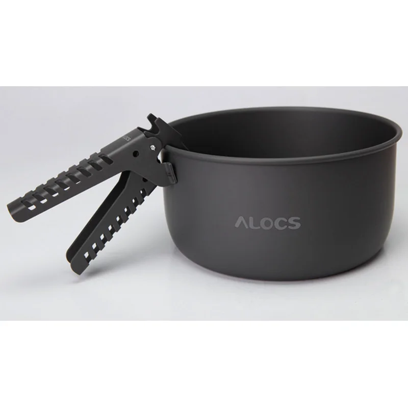 Nueva alta calidad Alocs acampar al aire libre senderismo Pesca picnic Utensilios de cocina pan Bowl pot pinza clip handbar abrazadera de aluminio anodizado