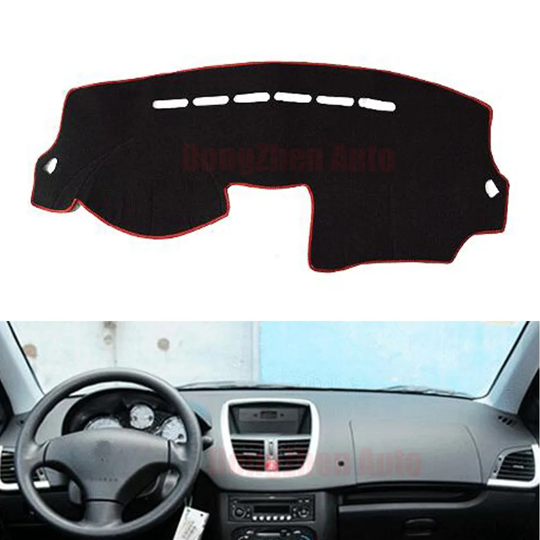 

Dongzhen Fit For Peugeot 207 Car Dashboard Avoid Light Pad Instrument Platform Desk Cover Mat Auto Car Styling