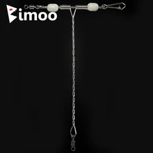 50 шт нержавеющей проволоки руки с светящиеся бусины/поворотный/защелкивающийся Т Форма крючок для рыбной ловли филиал баланс Размер 12 см рыболовные снасти аксессуары