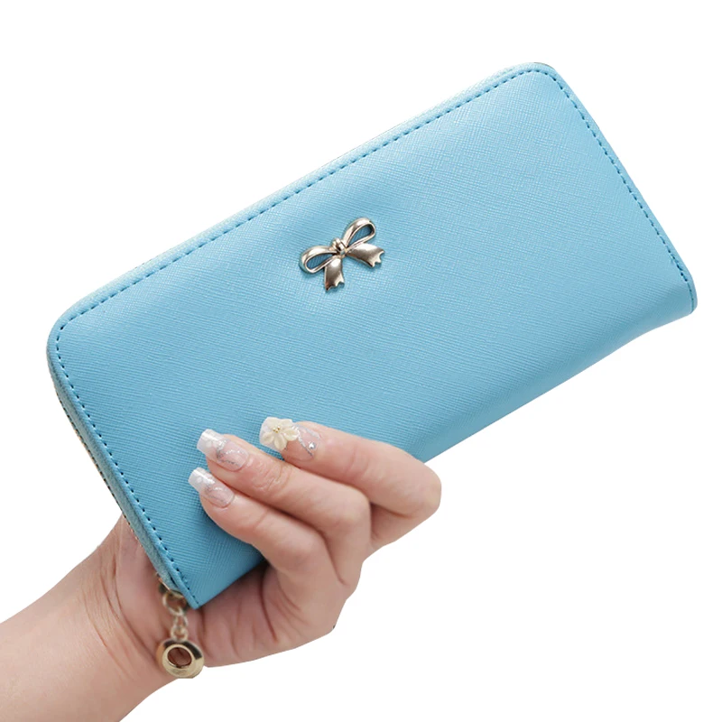 

Female Wallet Leather Long Women Wallet Change Hasp Clasp Purse Clutch Money Coin Card Holders Wallets Carteras