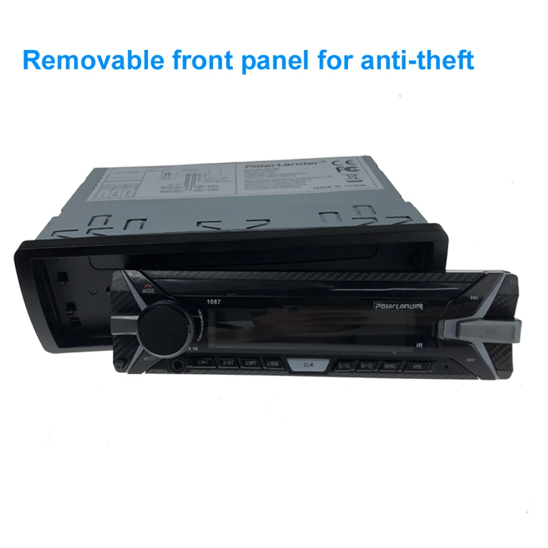 Destacável do Carro Rds + Bluetooth Rádio Estéreo Automotivo Mais Novo fm am tf - Usb 3.5 Aux-in 1 Din 12v Painel Mp3 Player In-dash 12 High Quality Automóveis e motos