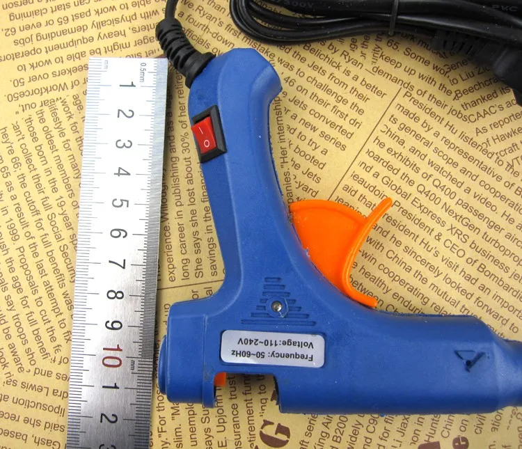 Клеевой пистолет горячего расплава 220 В/20 Вт клеевой пистолет(с переключателем) индикатор бытовой DIY Набор для 7 мм клеевой палки