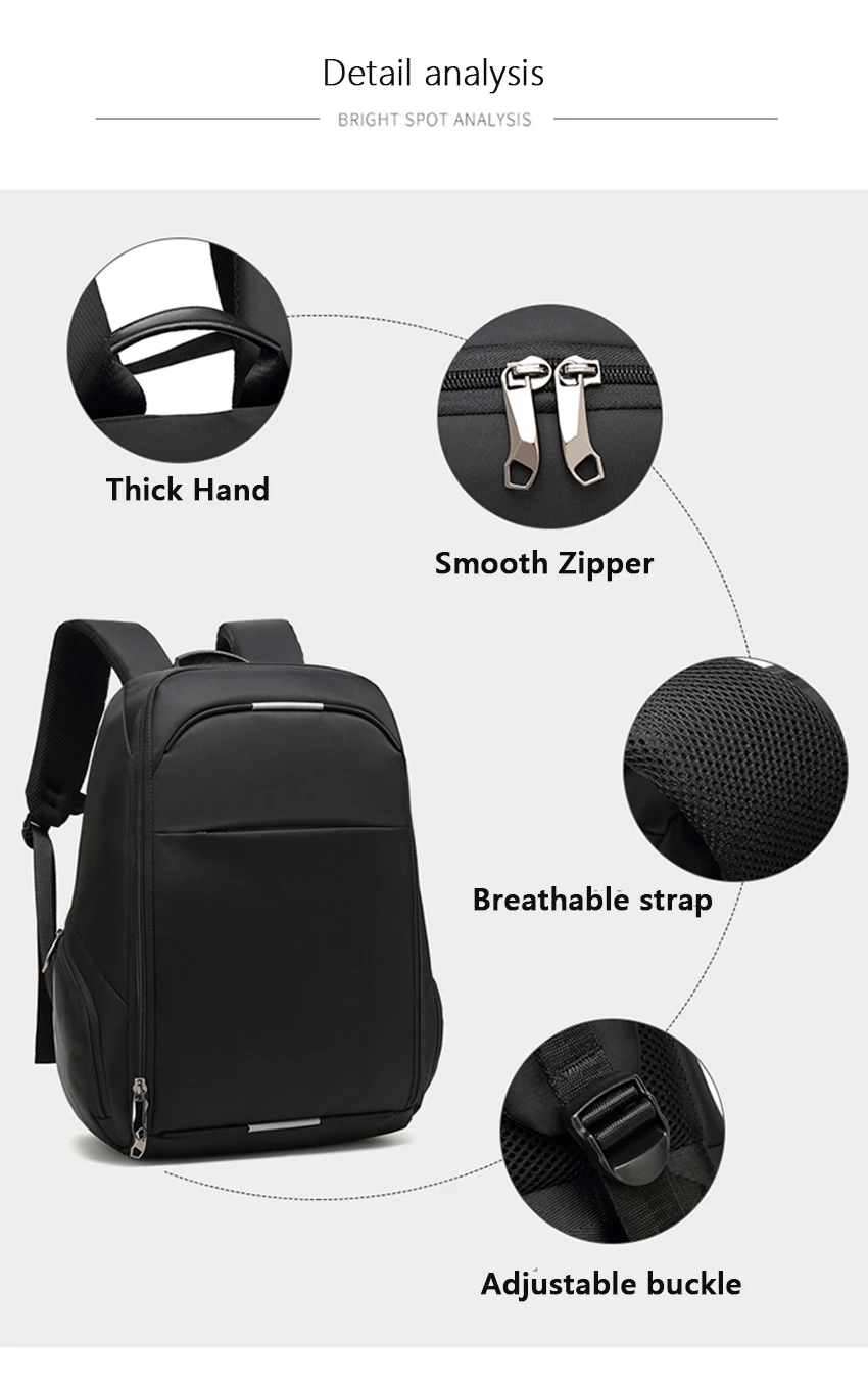 Рюкзак-антивор для путешествий VORMOR, многофункциональный, с выходом USB для подзарядки, подходит для ноутбука 17 дюймов, для мужчин и женщин