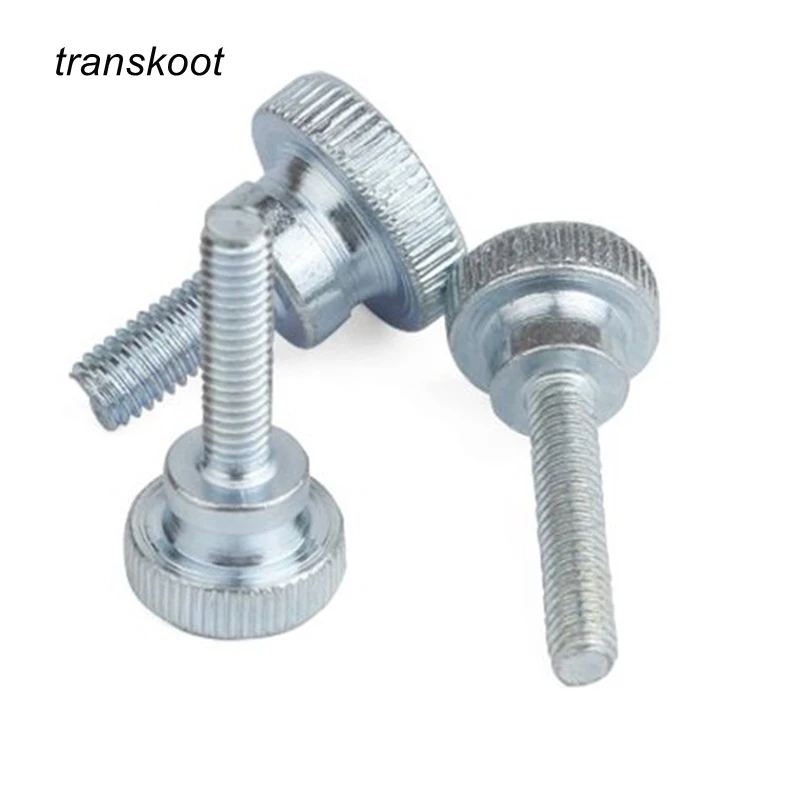 Buy 4PCS M6 Knurling Flat high Head Knurled Thumb