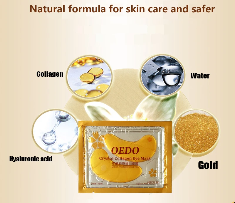 “ Máscara de Ouro Packsgold Olho Cristal Collagen Eye