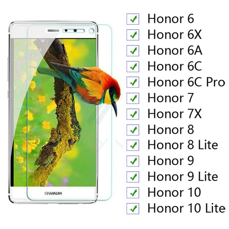 Honor 7 x стекло для huawei honer hono 7x7 6 6a 6x 6c Pro 8 9 10 Lite светильник защитная пленка из закаленного x7 x6 c6 a6 6-7 шт