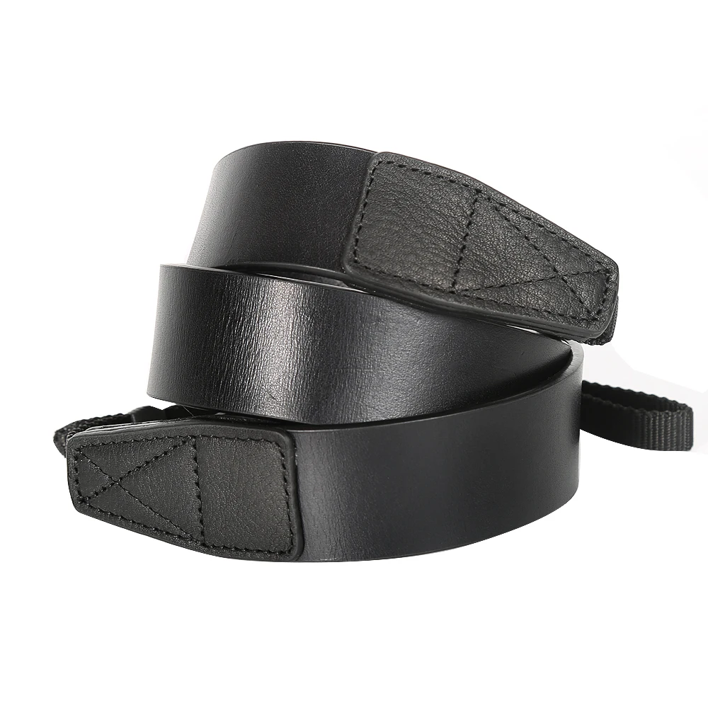  New Thicker Version CANPIS Adjustable Universal Brown and Black Leather Strap with Shoulder Neck Su