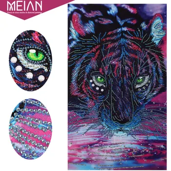 

Meian,5D DIY Diamond Painting "Colorful Tiger" Drill Daimond Embroidery Diamont Mosaic Sale,Picture DP Accessories Decor Gift