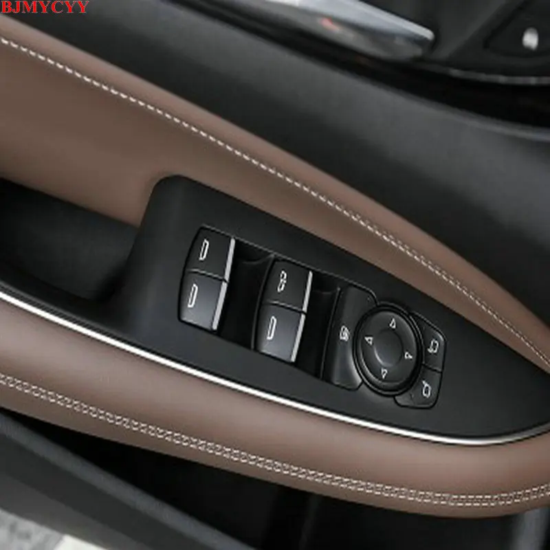 

BJMYCYY car styling ABS 7PCS/SET Car window lift buttons decorate sequins For Buick Lacrosse 2016-2018 car accessories