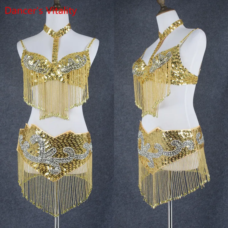 Professional Indian Dancer Egypt Costume Suit Women Belly Dance Costume ...